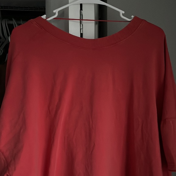 Free People Movement Red Oversized Lounge Top, NWOT - Picture 3 of 6